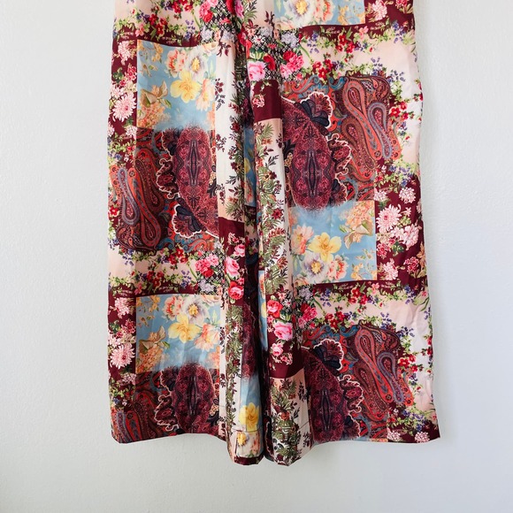 Boston Proper Size S Patchwork Palazzo High Waisted pants - Picture 5 of 13